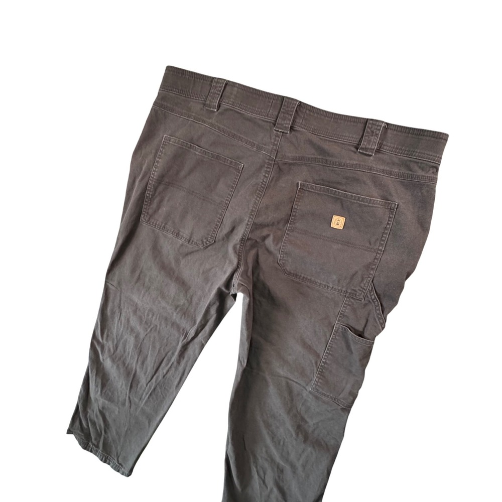 Coleman Mens Work Pants Cargo‎ Pockets Brown 40x28 Carpenter Utility Workwear